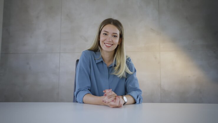 Woman Video Conference or Interview