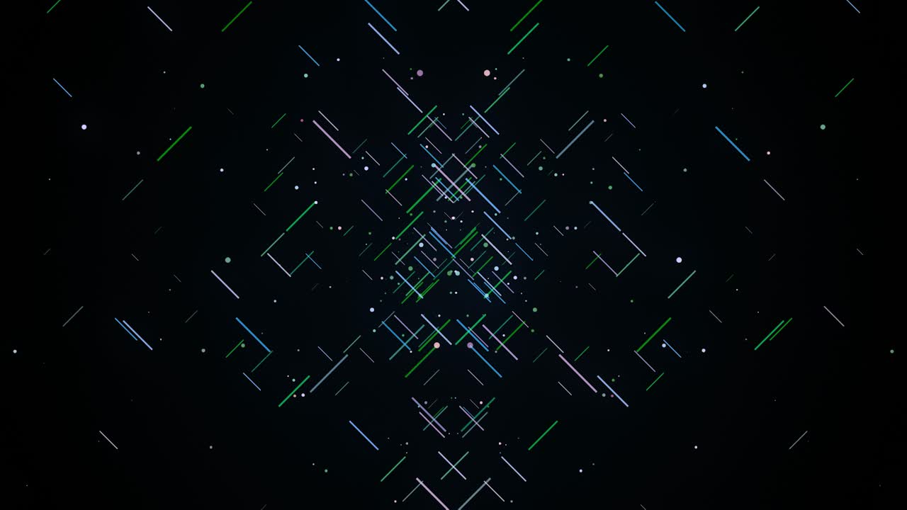 Abstract Geometric Pattern with Lines and Dots