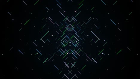 patrón geométrico abstracto con líneas y puntos