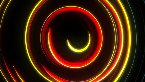 abstract spiral rotating glow lines, computer generated background, 3d rendering background