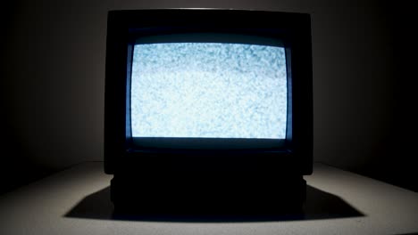 old analog tv with static as a picture