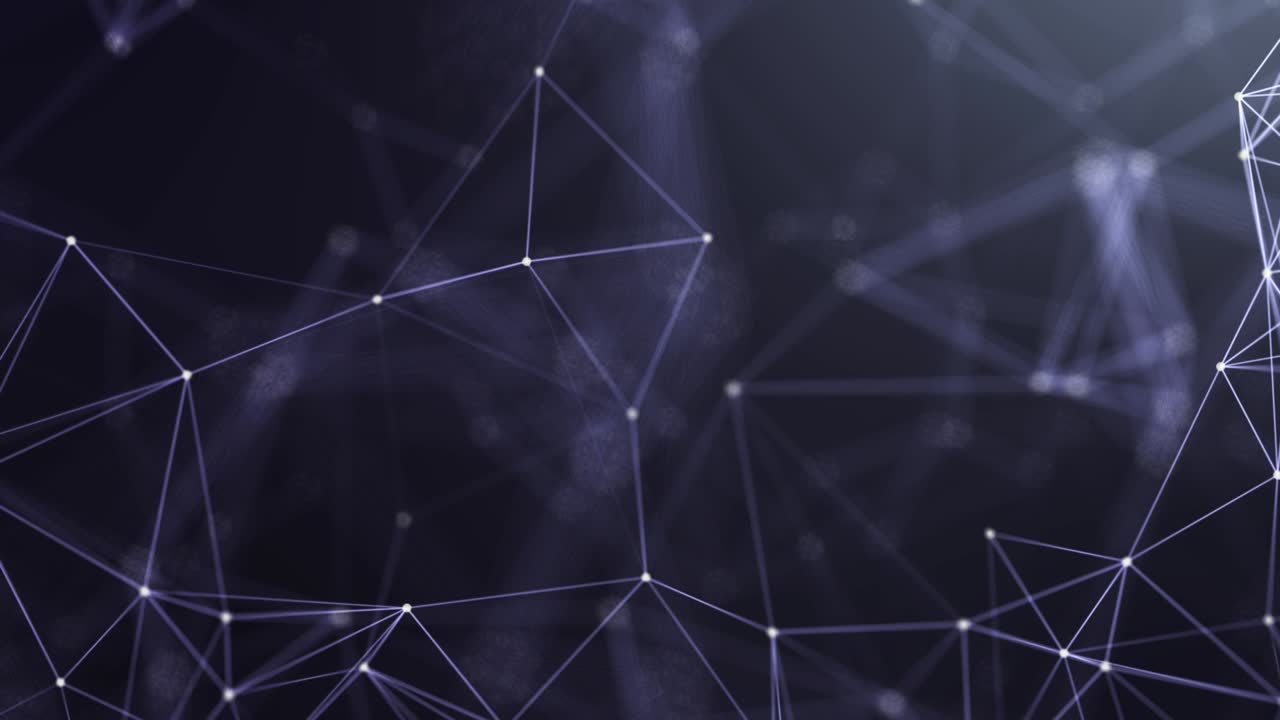 plexo abstracto formas geométricas. conexión y concepto de web. fondo de red digital, de comunicación y tecnología con líneas y puntos móviles. luz estelar parpadeante.