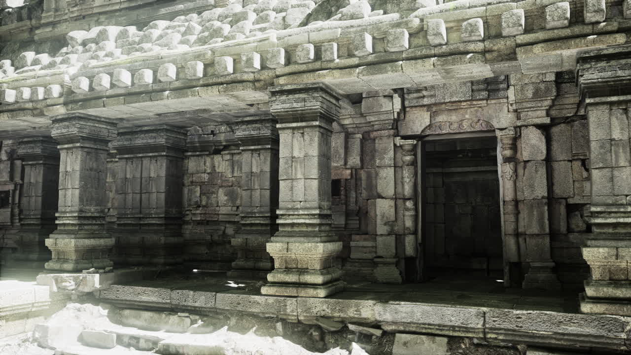 Ruins of an Ancient Stone Temple