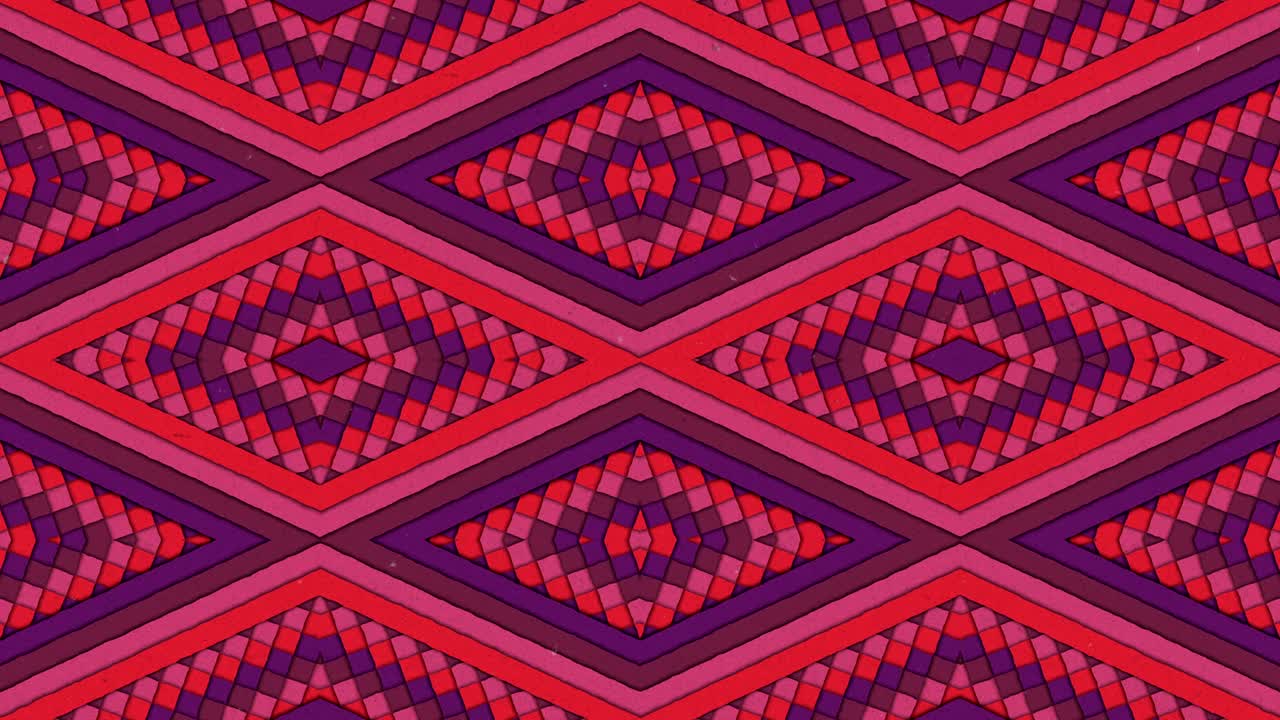 formas caleidoscópicas rayas y rombo colorido fondo de bucle sin costuras