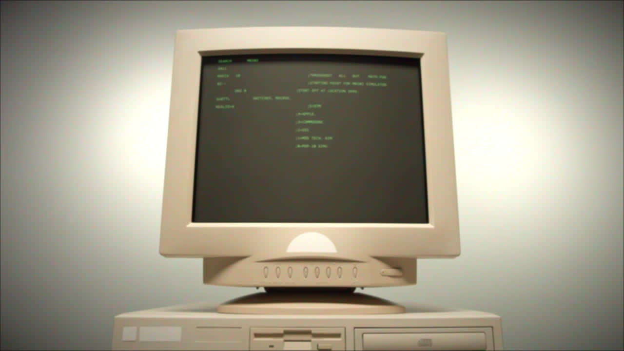 Vintage CRT Computer Monitor