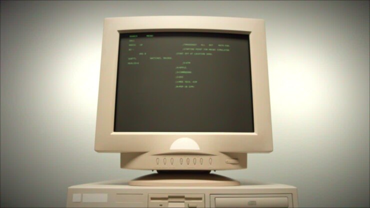Vintage CRT Computer Monitor