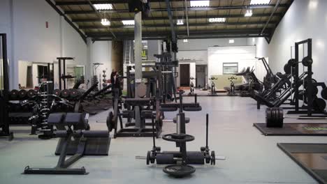 Shot-of-various-pieces-of-gym-equipment