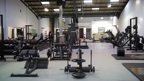 shot of various pieces of gym equipment