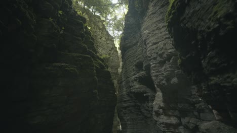 flying through distinctive mystery stunning deep valley