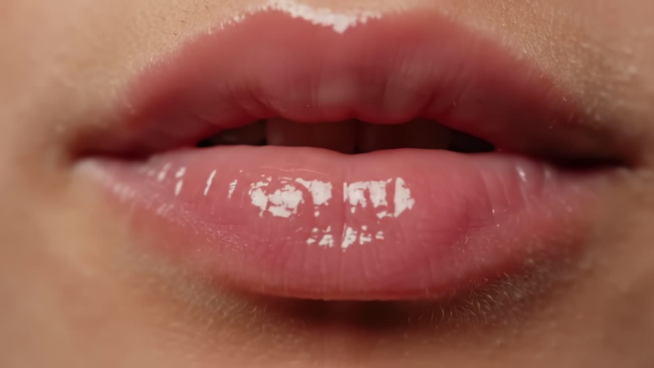 Close-Up Exploration of Lips in Focus: A Journey Through Expressions and Articulation Highlighting the Beauty and Texture of Human Lips