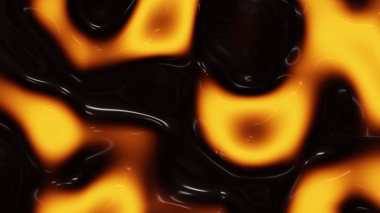 Fiery embrace close-up of a vibrant black and yellow flame