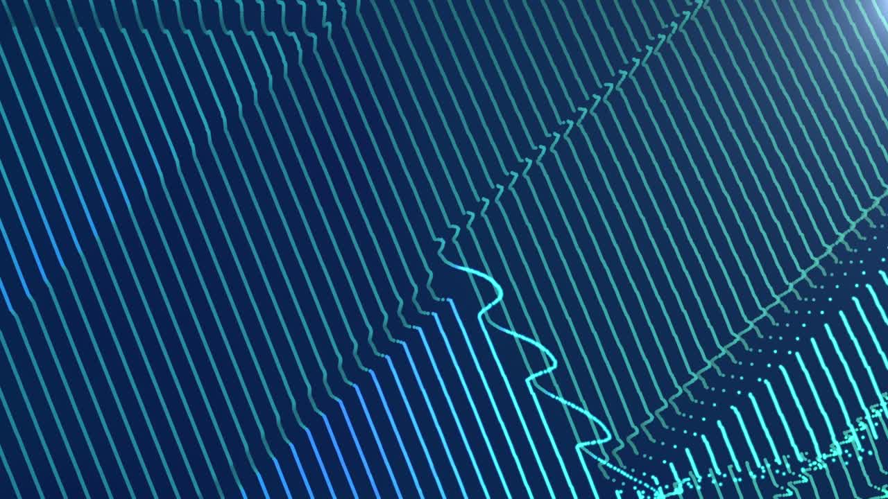 Animated multicolored background of round particles