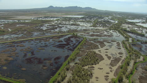 Antena-Sobre-La-Región-Del-Delta-De-California-Y-Lagos-Cerca-De-Sacramento-1