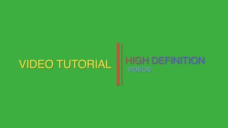 Vídeo-Tutorial-Texto-Animación-Imágenes-De-Pantalla-Verde