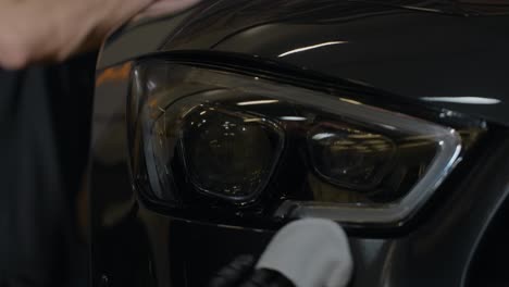 car detailing - headlight polishing