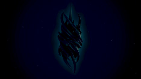 abstract glowing spiral in space
