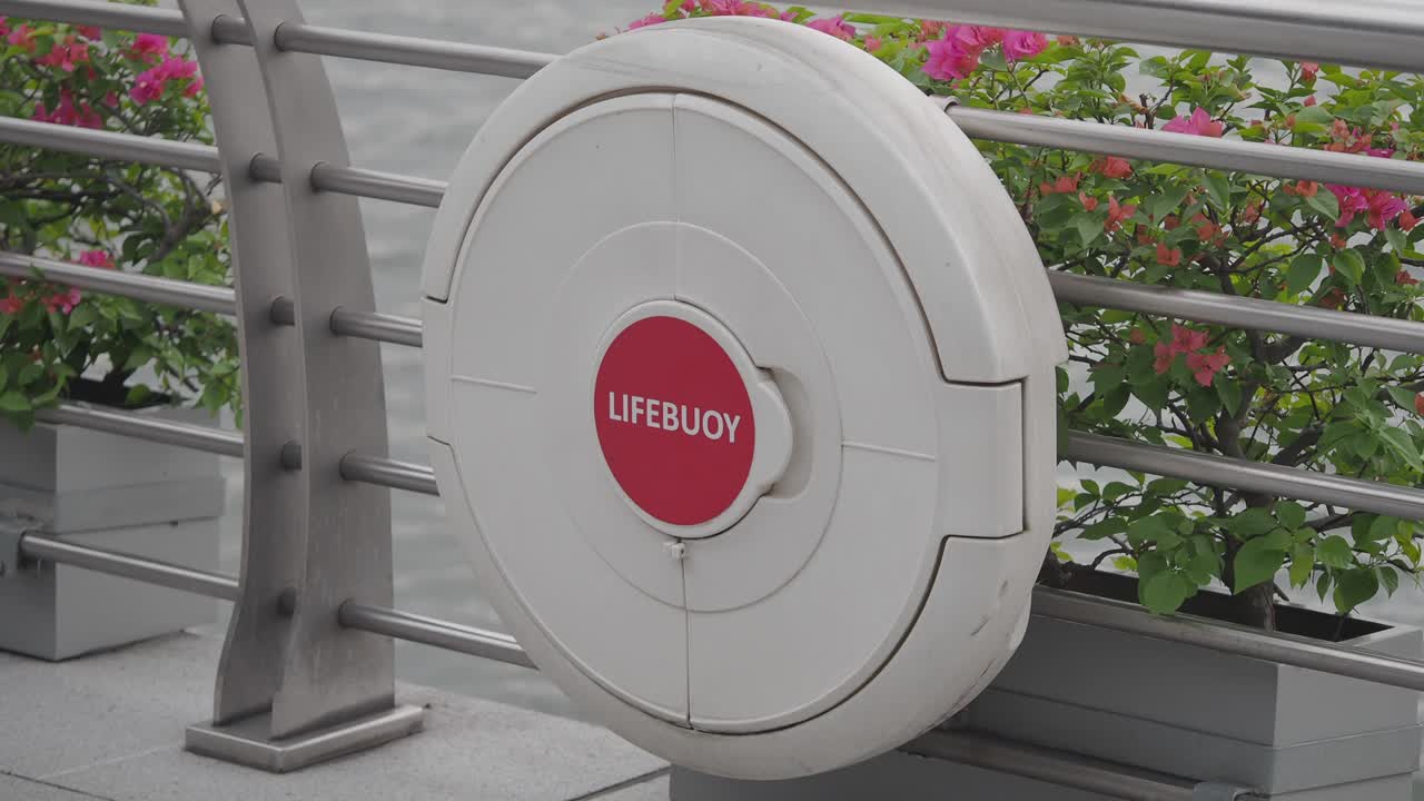 Lifebuoy on a Pier