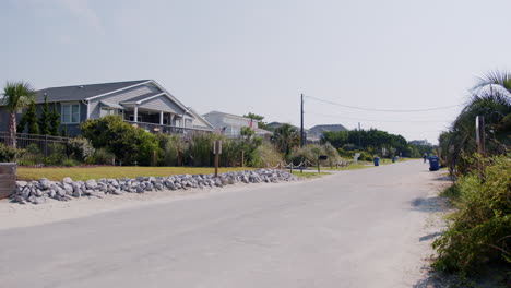 coastal homes from a street view