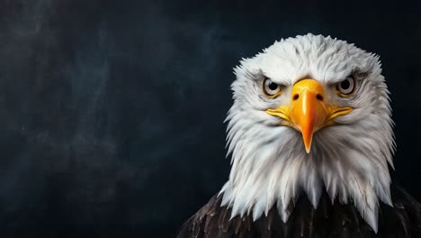 close-up portrait of a majestic bald eagle