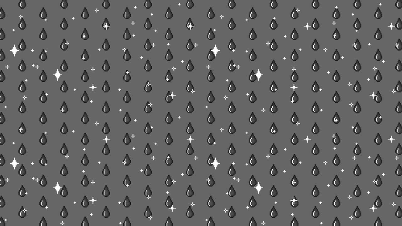 Pixel Rain Pattern