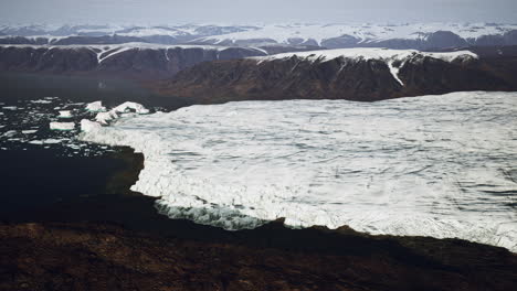 vista del paisaje de la bahía del glaciar de alaska