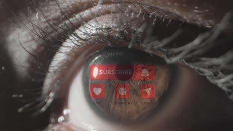 Eye-Graphic-Stock-video-extreme-closeup-view