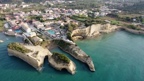 Corfu island Canal D&#039;amour in Sidari area, with Famous Canal d&#039;Amour