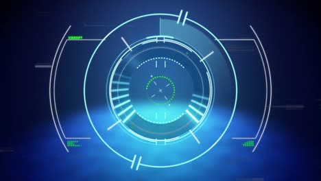 animation of white scope scanning and recording