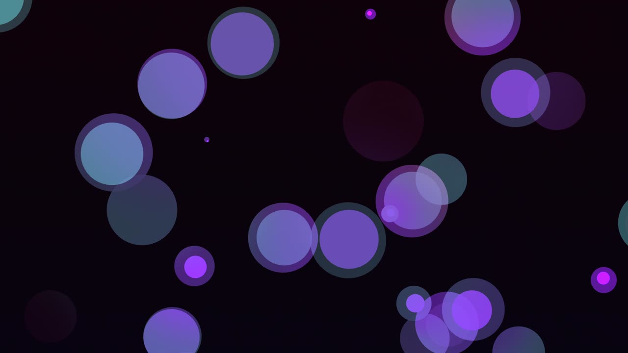 다채로운 애니메이션 원, 입자, 밝은 배경, 4k