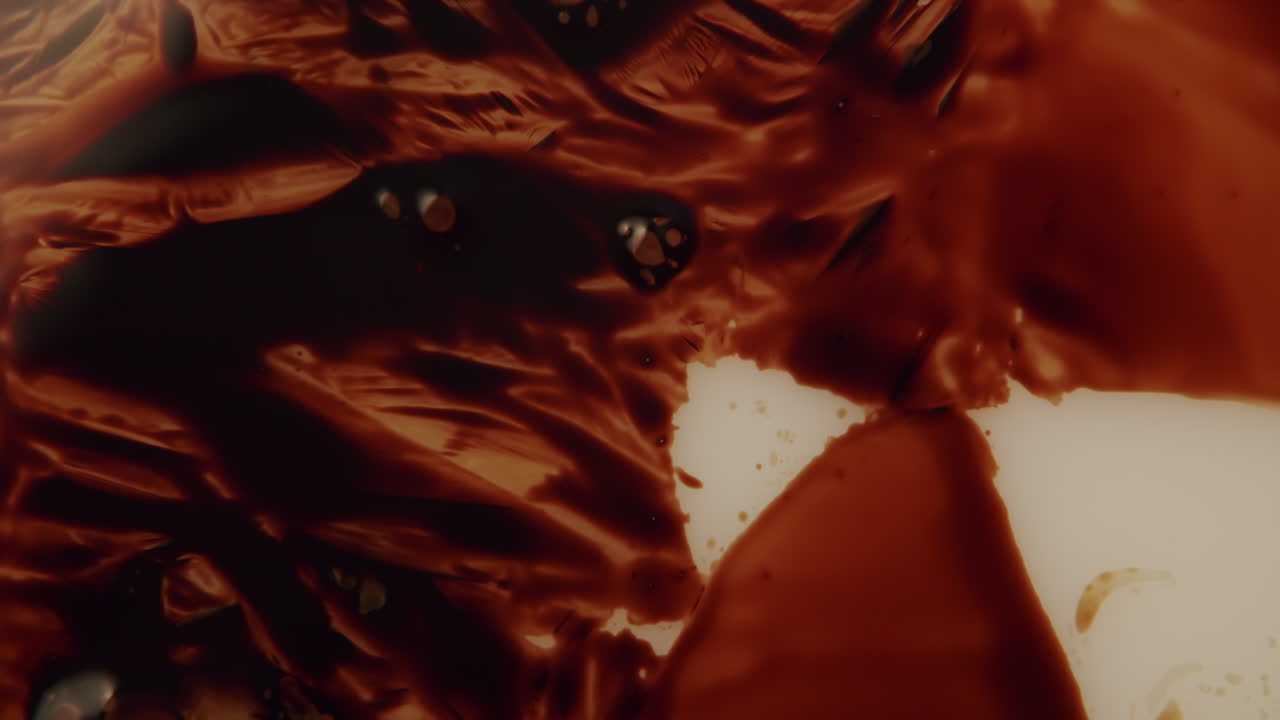 líquido viscoso de color ámbar oscuro que se contrae y extrae