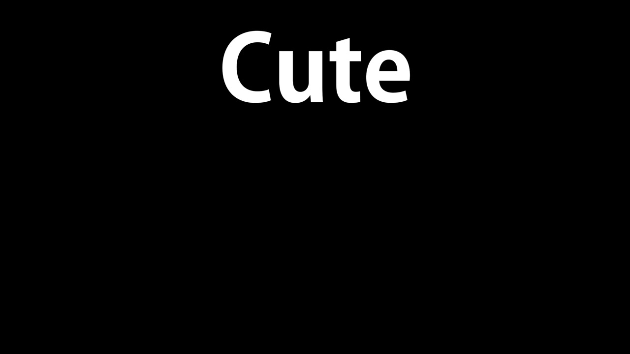 Cute text animation message motion graphics