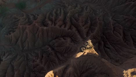 Formaciones-Arenosas-En-El-Paisaje-Del-Desierto-De-Tatacoa,-Popular-Destino-Turístico-En-Columbia