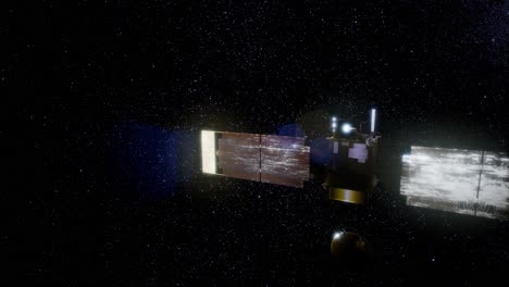 topógrafo global en órbita alrededor del planeta marte