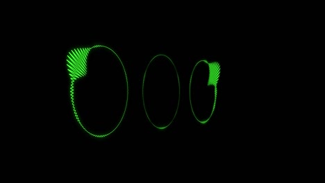 círculo de espectro de audio visualizador de audio gráficos de movimiento
