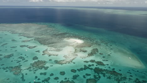 vlasoff cay aerial views from the great barrier reef, australia