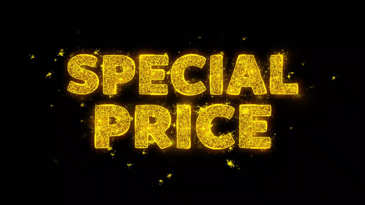 Special Price Sparkling Text Effect