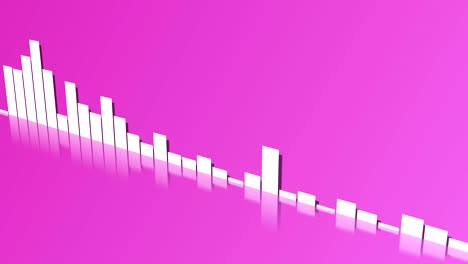 visualizador de espectro fondo de audio vj aspecto moderno y elegante con reflejo rosa