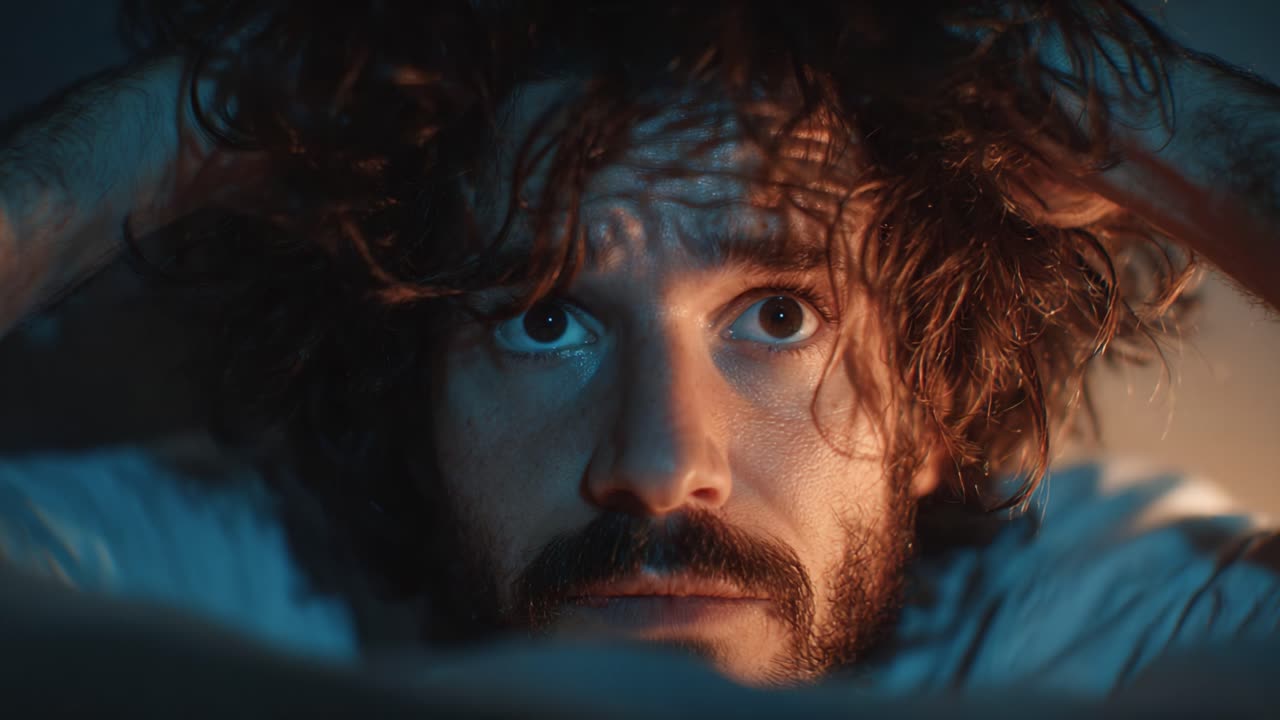Exploring Inner Turmoil: A Character's Struggle Captured in Two Distinct Frames Illustrating Anxiety and Contemplation with a Focus on Expression and Emotion