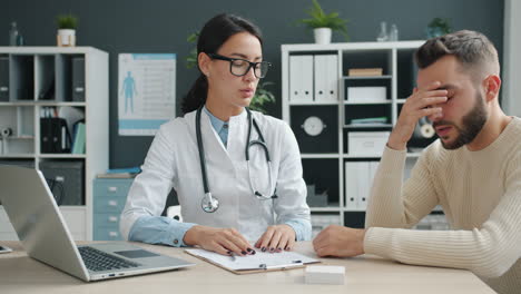 doctor and patient consultation