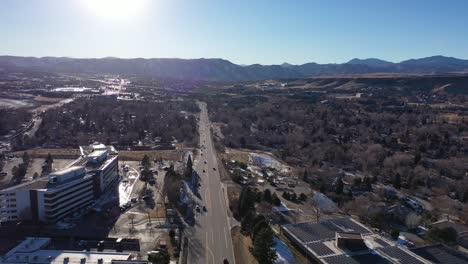 a cruise along colfax blvd during an evening sunset