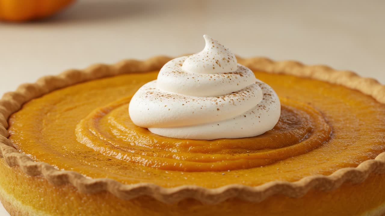 pastel de calabaza con crema batida