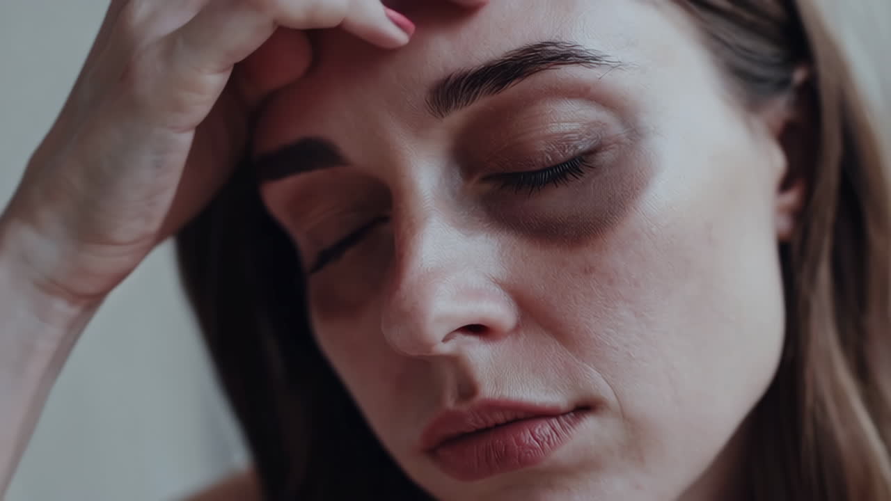 Donna che prova tristezza e angoscia