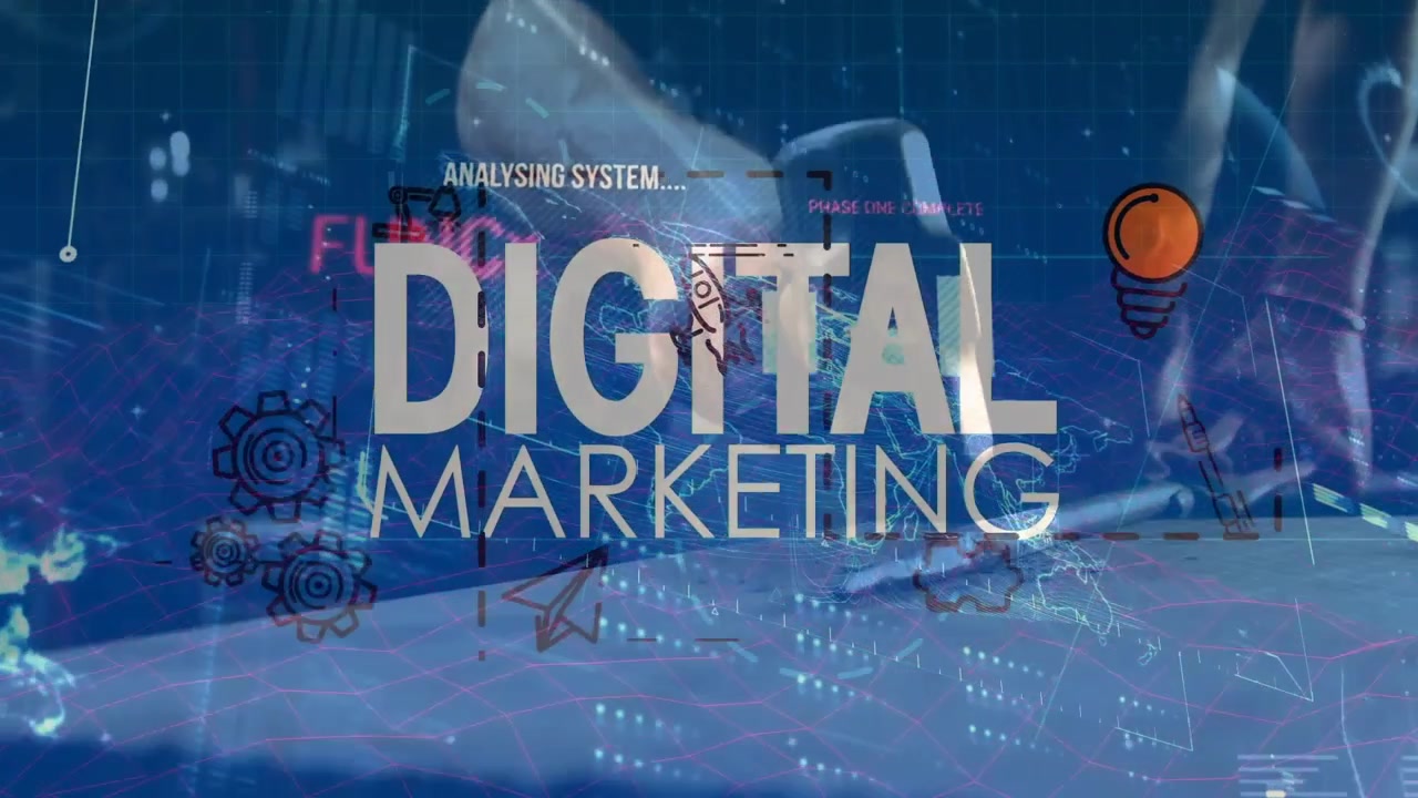 Moden mand tapper med stylus på tablet og aktiverer systemikoner til analyse af digital marketing-visuals