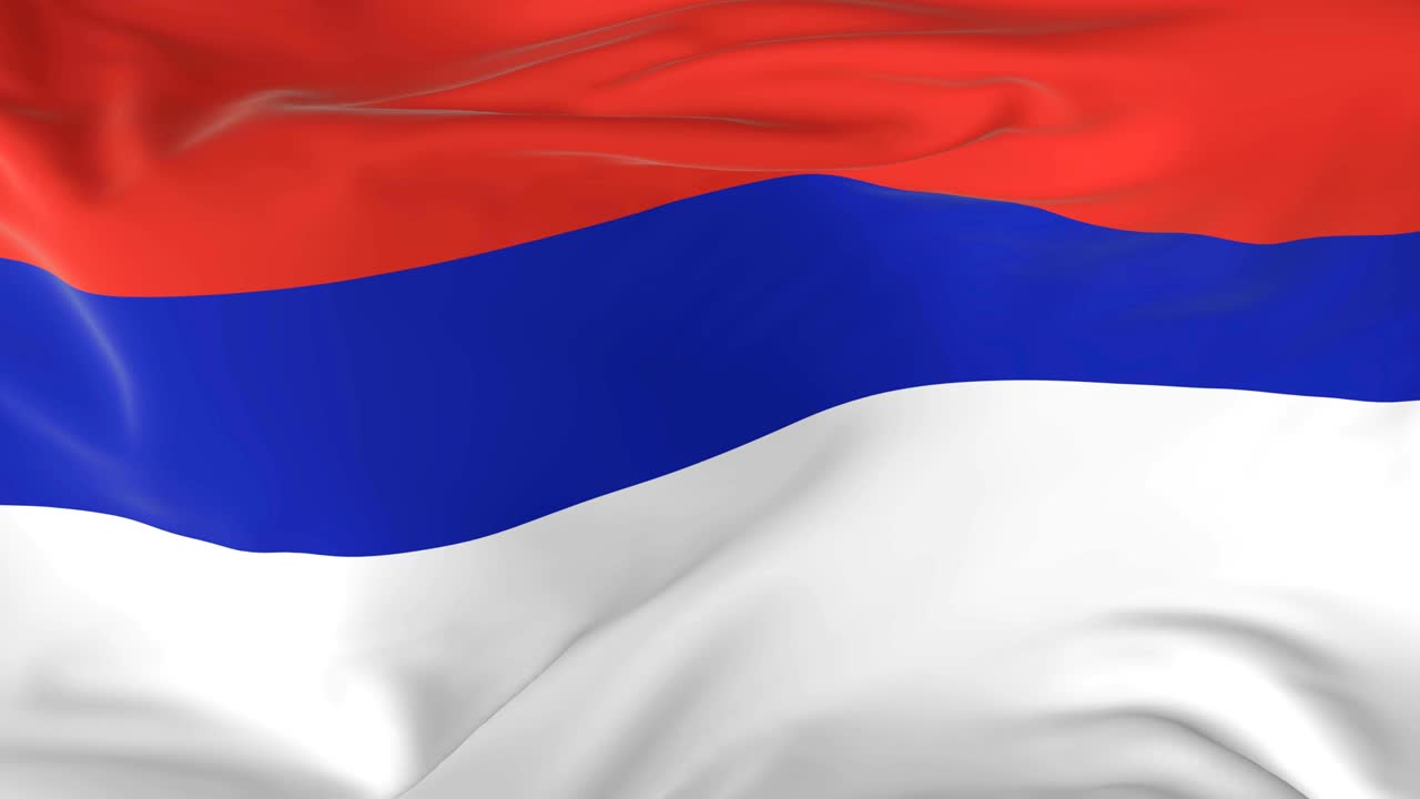 스르프스카 공화국의 배경으로 루프 발을 흔들고 있습니다.