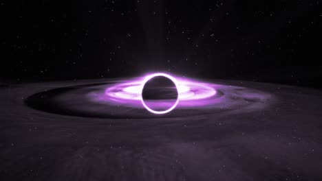 supermassive purple wormhole in outer-space