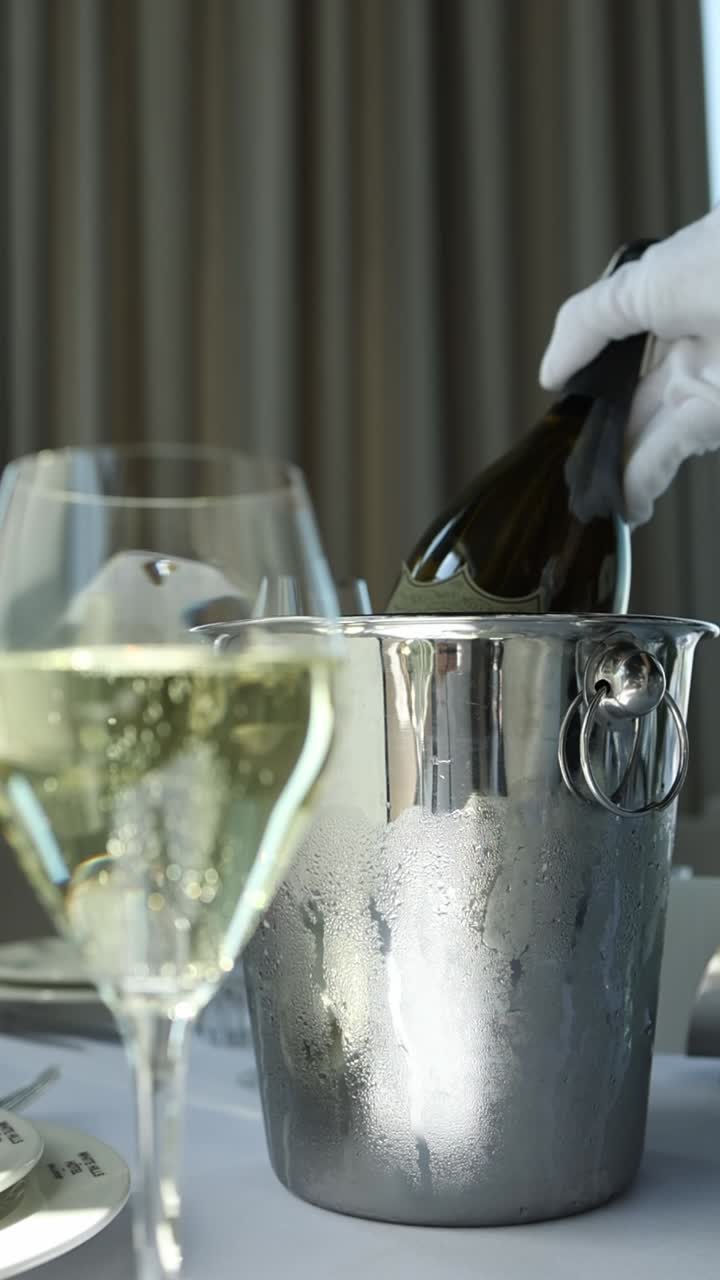 Champagne in an ice bucket