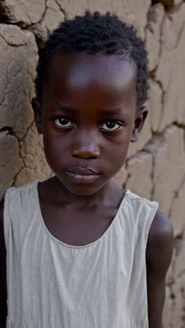 portrait of a young african girl