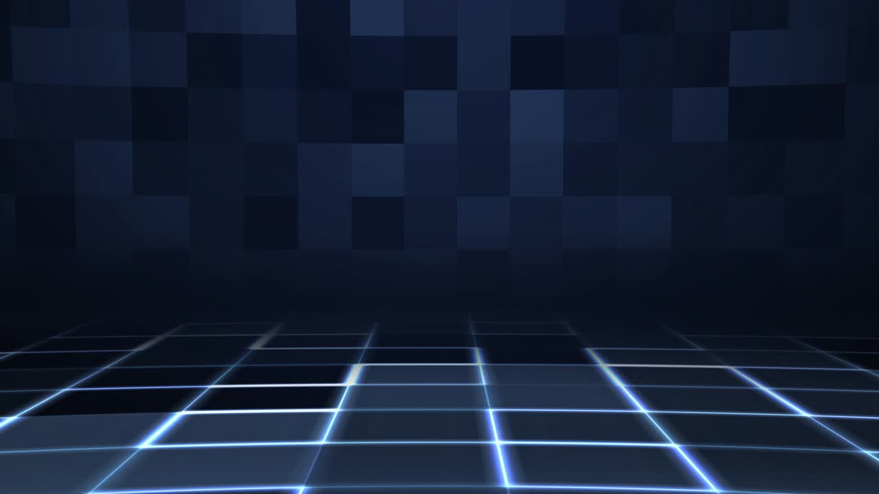 tecnología digital 3d flotante futurista verde fondo cuadrado video de stock usa, tecnología verde, en una fila, resolución 4k, forma abstracta