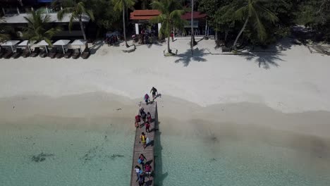 drone footage from malaysia island