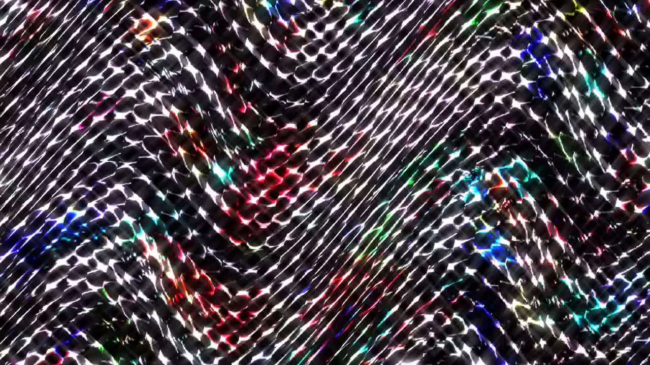 líneas brillantes que establecen el movimiento de la onda, coloridas, sobre un fondo negro